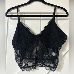 Large SHEIN lacy see through crop top